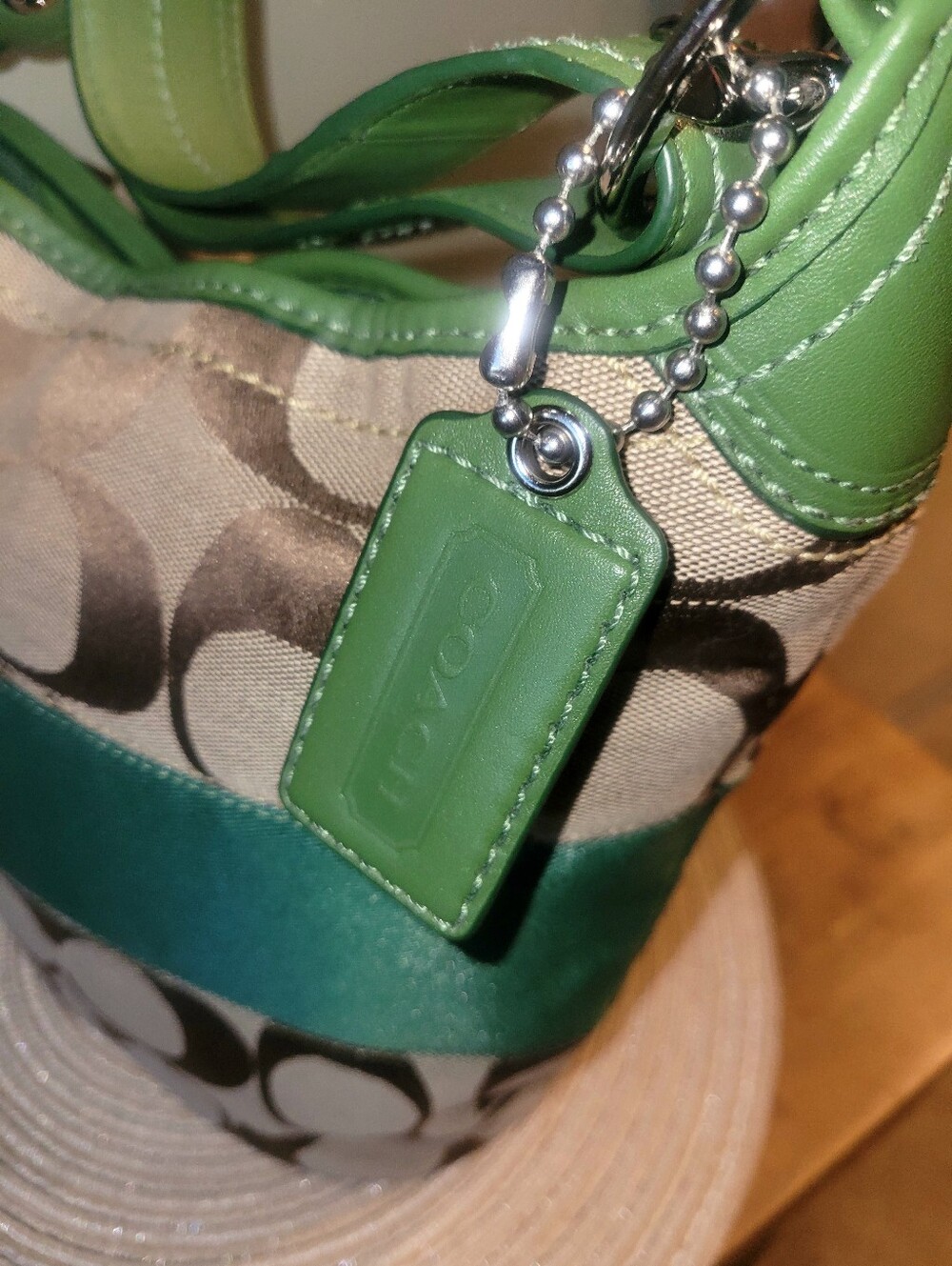 Coach Signature Classic C Bucket Bag / Rugby Stripe Duffle 2009 - Picture 4 of 10